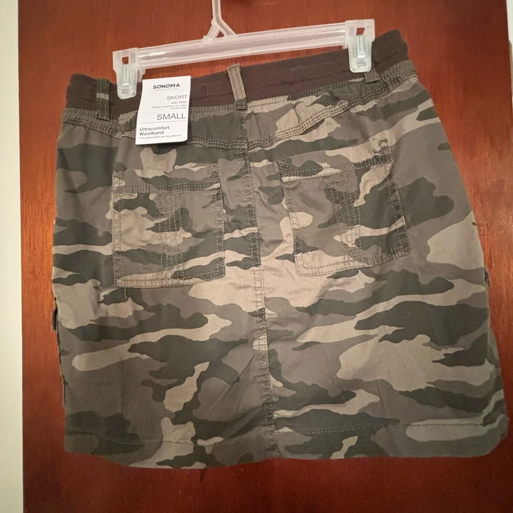 Sonoma Camo Cargo Mini Skort, NWT, Size S - Picture 2 of 10